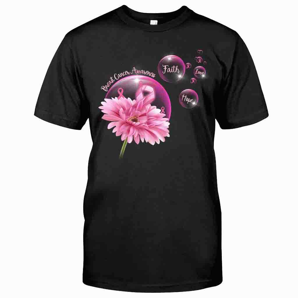 Faith Hope Love - Breast Cancer Awareness T-shirt and Hoodie 0822