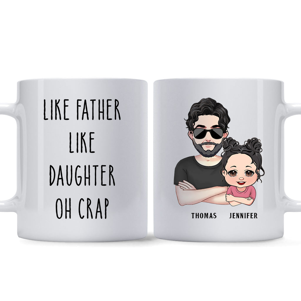 Tel père, tel fils - Cadeau pour papa, papa, fils - Mug personnalisé