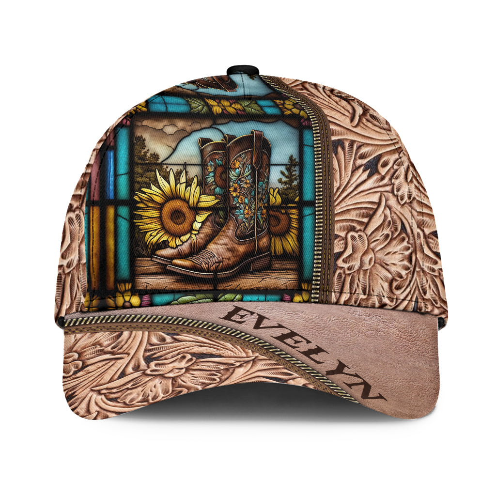Bottes de campagne vintage pour les amoureux des chevaux - Casquette classique personnalisée avec motif cheval
