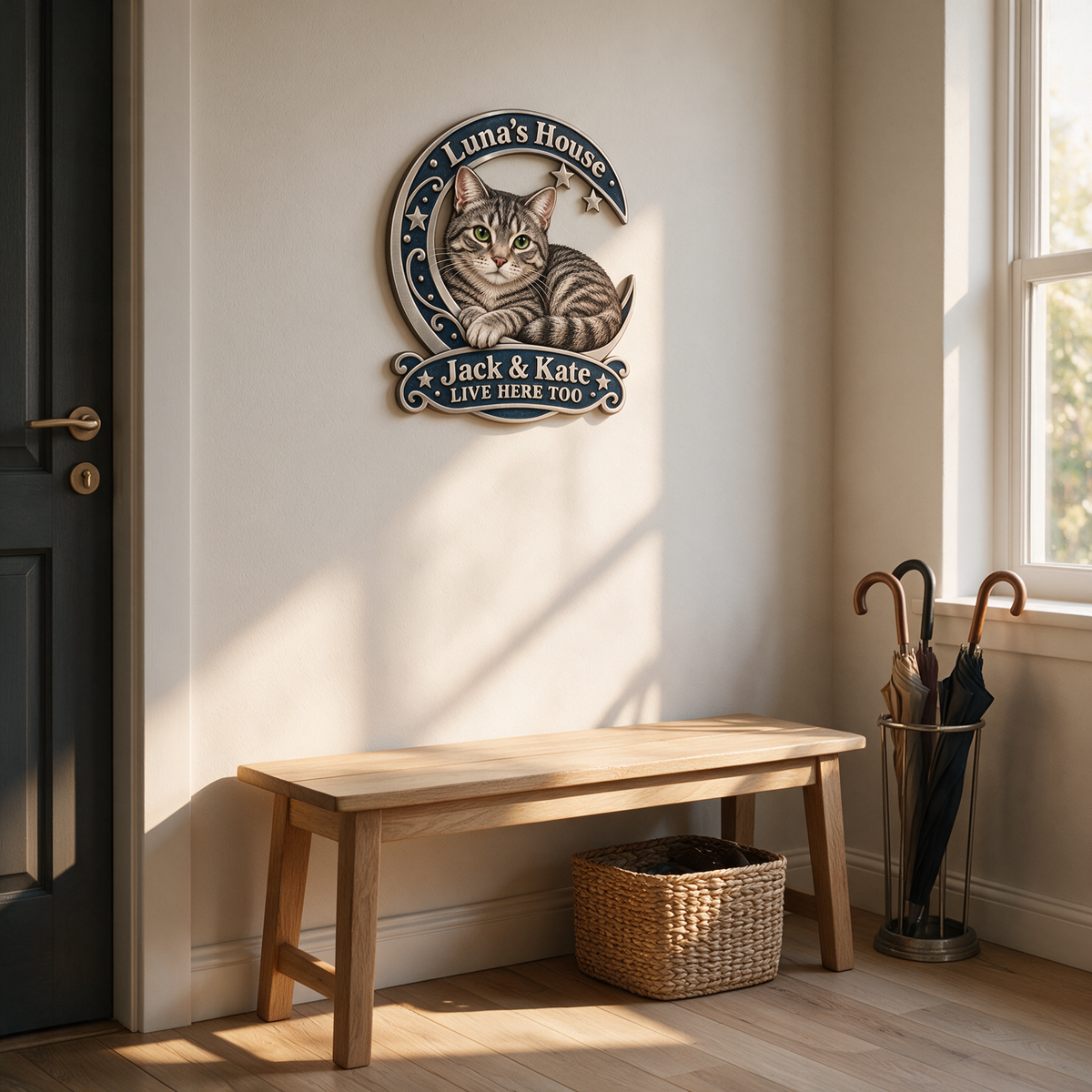 Personalized Custom Photo Cat 3D Cut Metal Sign - Cat Lover Gift for Home Decor