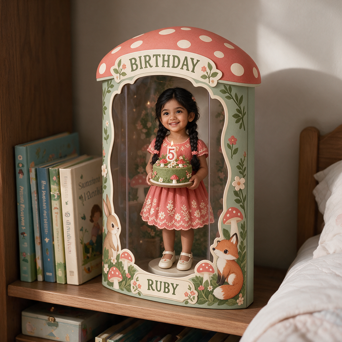 Boîte d'affichage en acrylique personnalisée - Cadeau d'anniversaire pour filles
