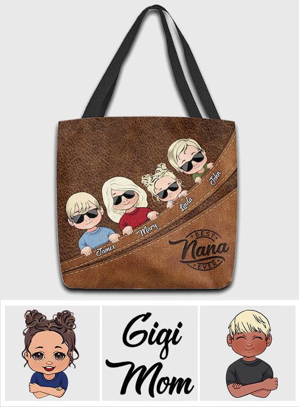 Meilleure grand-mère du monde - Sac fourre-tout personnalisé pour grand-mère