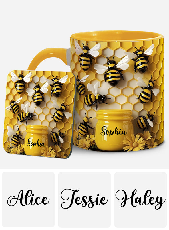 Gardening Stunning Bee - Personalized Gardening Accent Mug