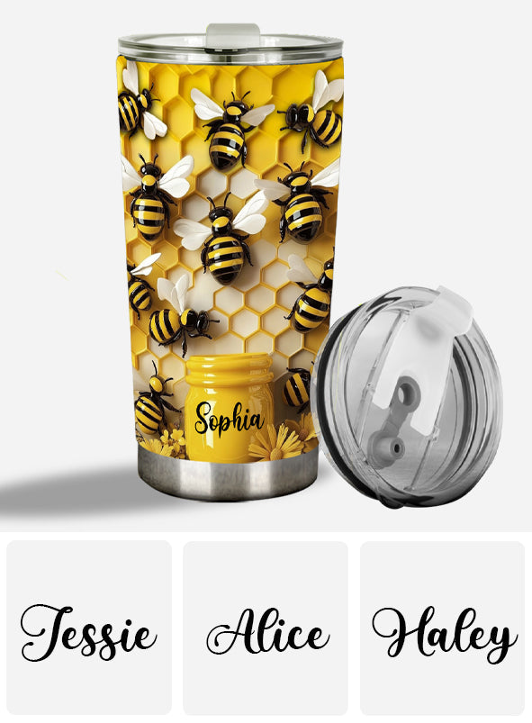 Stunning Bee - Personalized Gardening Tumbler