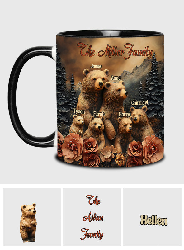 Mug personnalisé « Famille Ours »