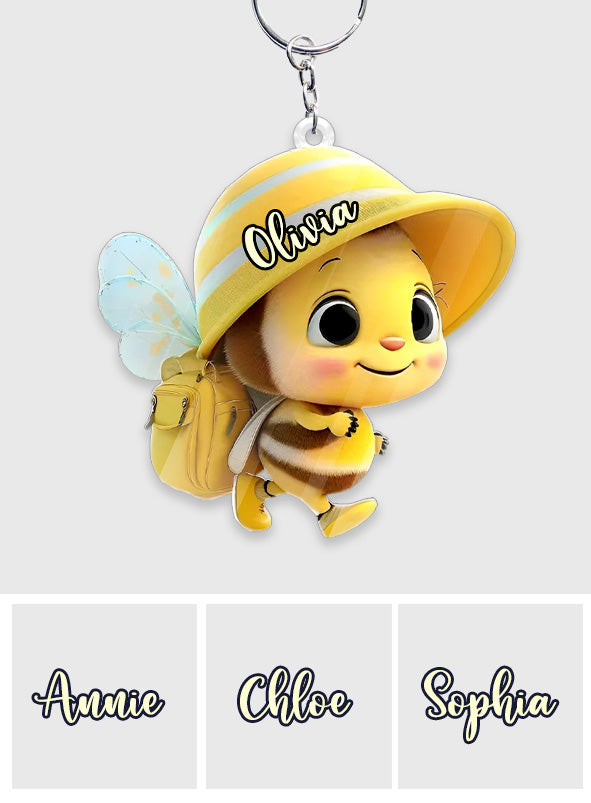 Cute Baby Bee - Personalized Kid Keychain