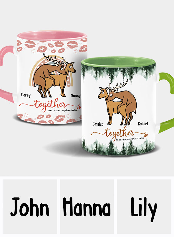 I Love You - Personalized Hunting Heart Handle Mug