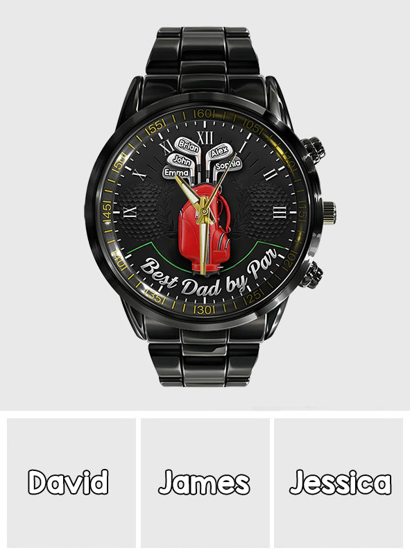 Best Dad By Par - Personalized Golf Hand Watch