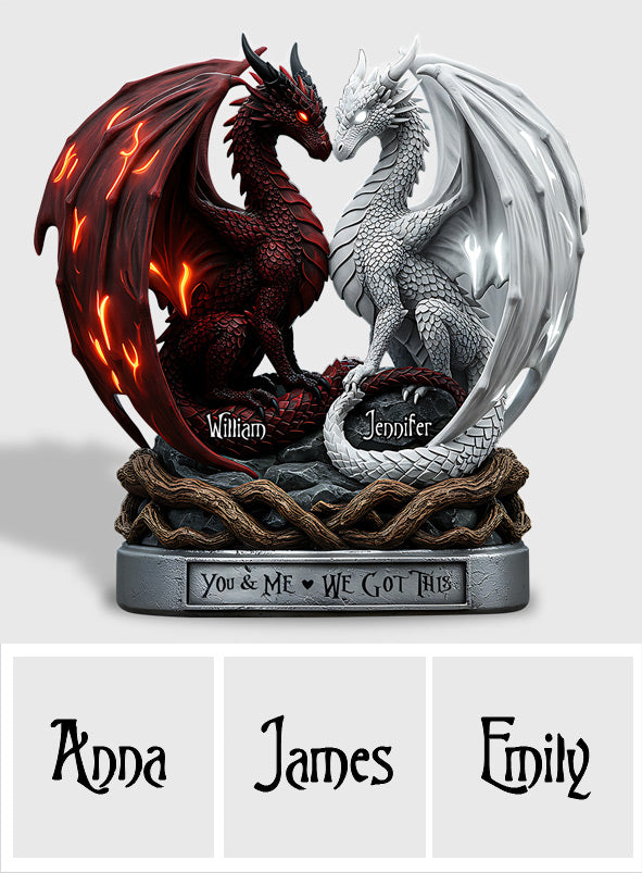 You & Me - Personalized Couple Custom Shaped Acrylic Plaque