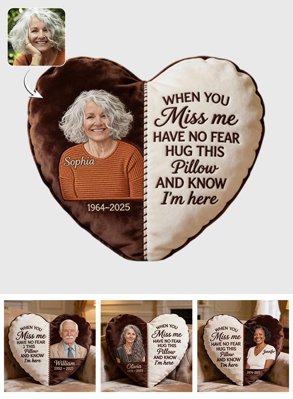 En souvenir de quelqu'un - Coussin commémoratif personnalisé en fausse fourrure