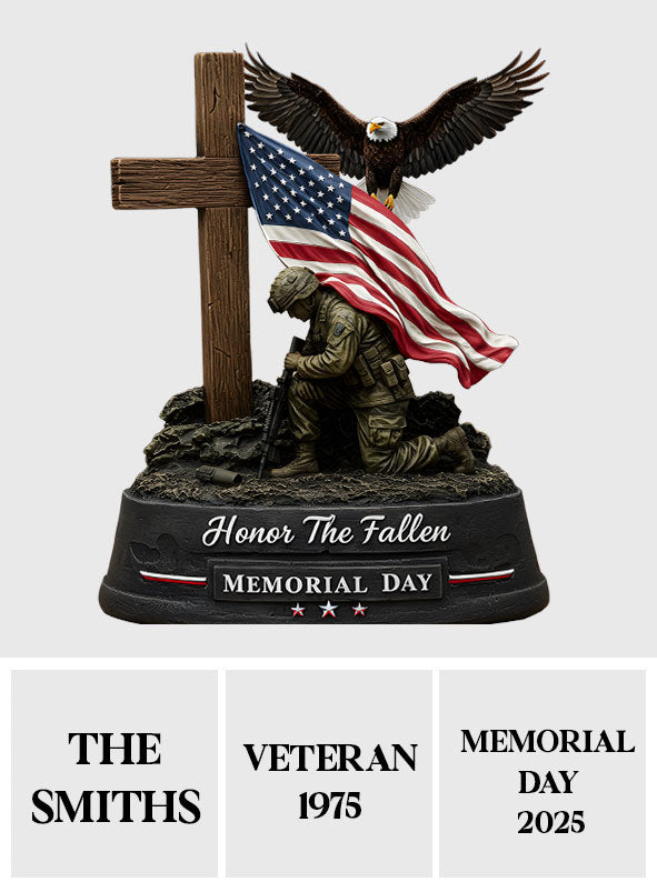 Honor The Fallen - Personalized Veteran Custom Shaped Acrylic Plaque