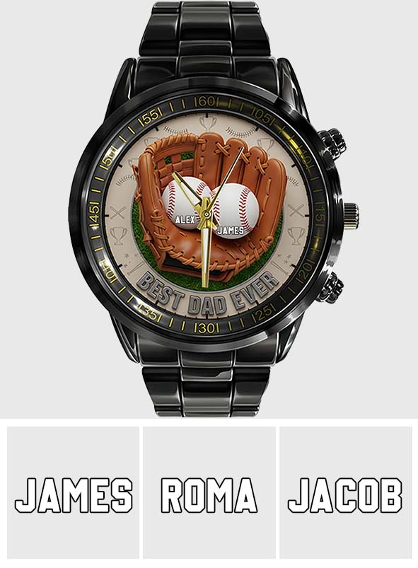We Caught The Best Dad Baseball, Softball - Personalized Father Hand Watch