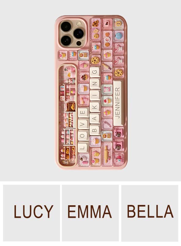 Coque de téléphone personnalisée « Passion Pâtisserie » avec motif intégral