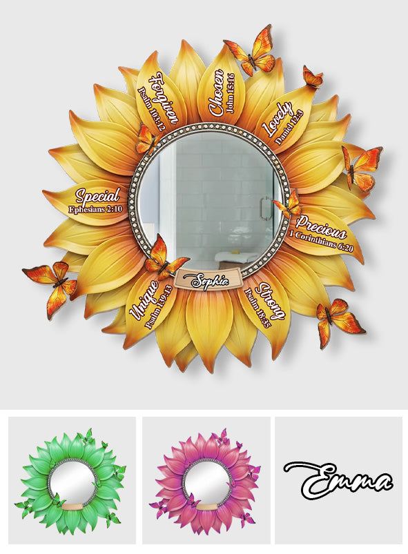 God Says I Am - Personalized Christian Wall Hanging Mirror