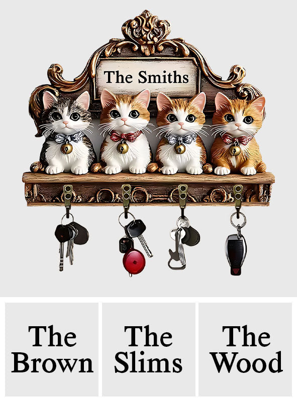 Bienvenue à la maison ! Support suspendu personnalisé pour chat.