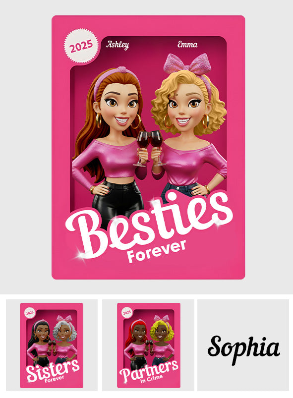 Complices - Plaque acrylique personnalisée pour meilleure amie