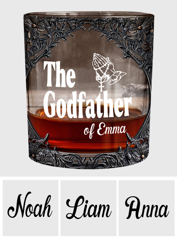 The Godfather, Special Godparent Gift - Personalized Father Whiskey Glass