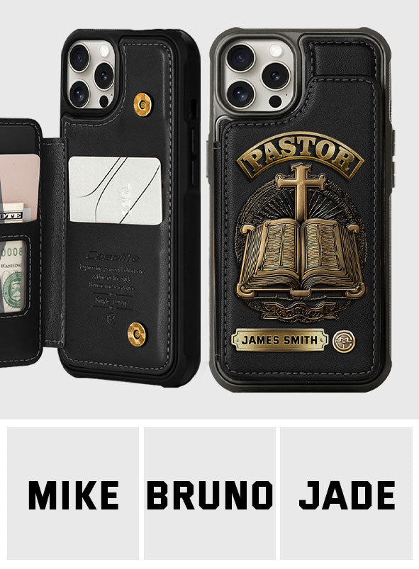Gift For Pastor - Personalized Pastor Wallet Phone Case