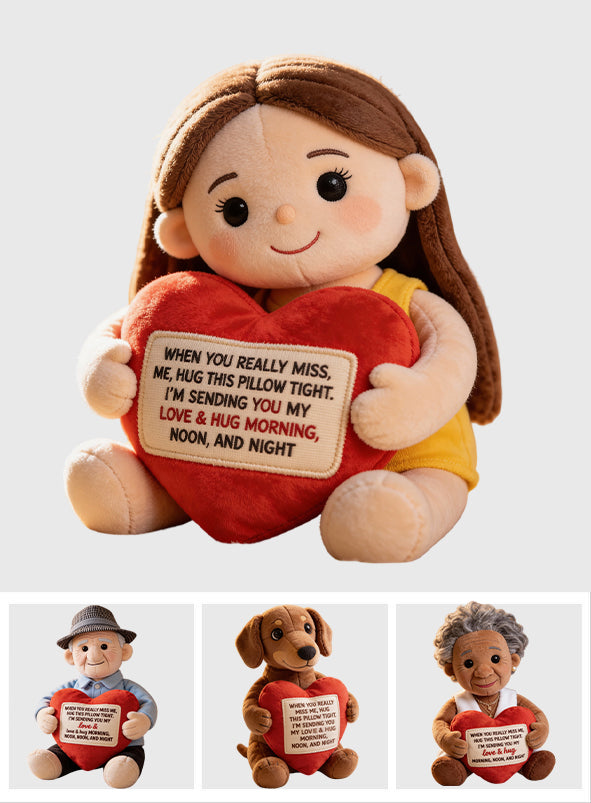 Cadeau commémoratif pour les êtres chers disparus - Coussin commémoratif personnalisé en fausse fourrure