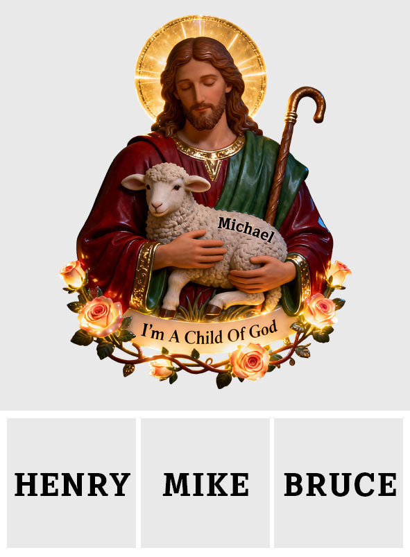 Agneau de Grâce - Panneau lumineux LED chrétien personnalisé en acrylique