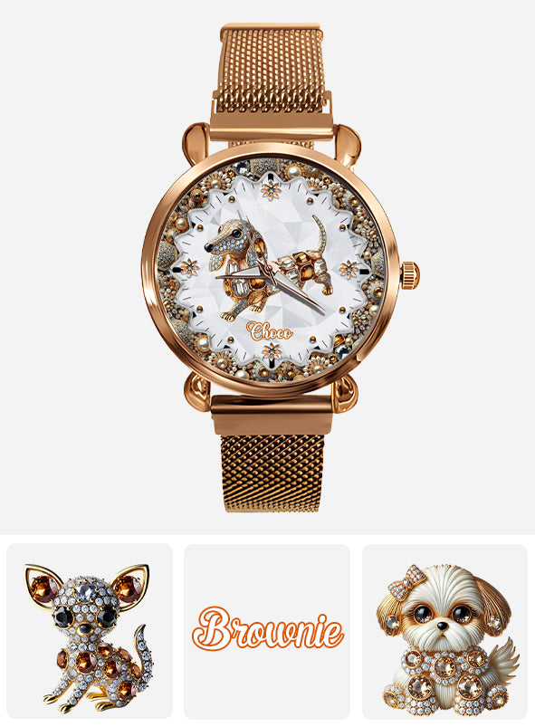 I Love My Dogs - Personalized Dog Women Hand Watch