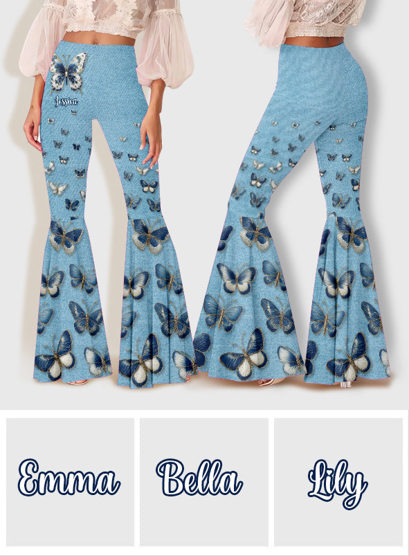 Leggings évasés personnalisés à motif papillons - Magnifiques papillons