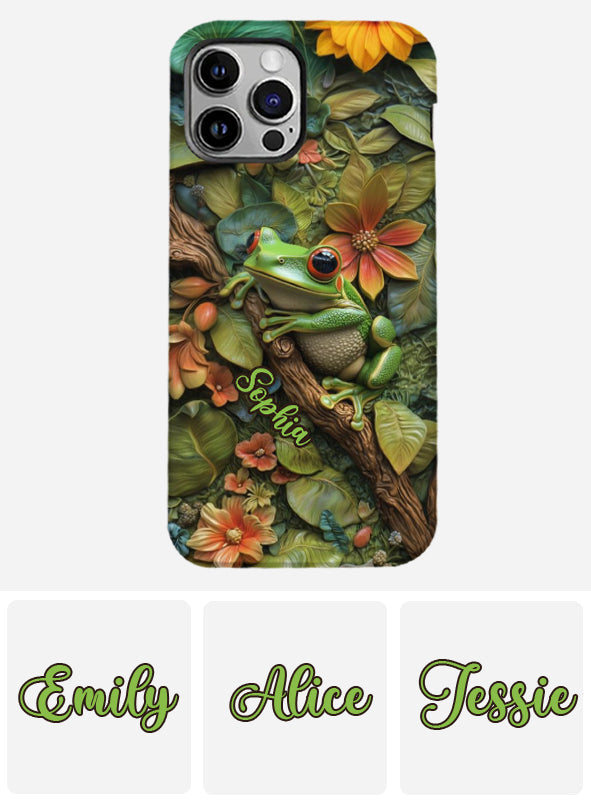 Adorable Grenouille - Coque de téléphone personnalisée avec imprimé grenouille