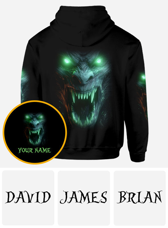 T-shirt personnalisé à motif crâne lumineux - T-shirt à motif crâne intégral