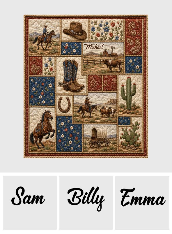 Love Western - Personalized Western Outfit Blanket