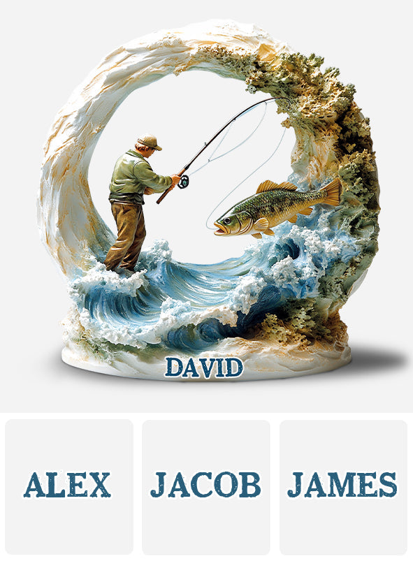 La vie de pêche - Plaque acrylique personnalisée sur le thème de la pêche