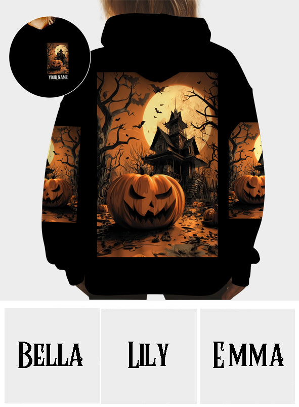 Château d'Halloween - T-shirt personnalisé Halloween intégral
