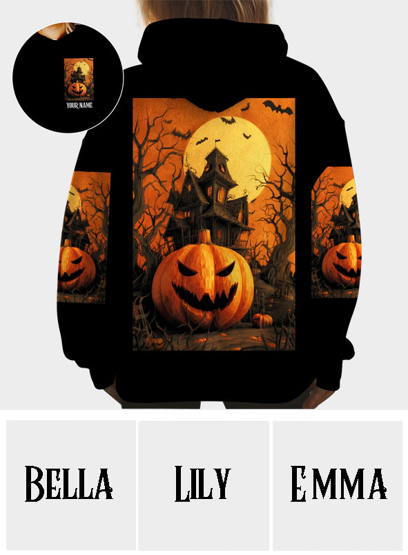 Château d'Halloween - T-shirt personnalisé Halloween intégral