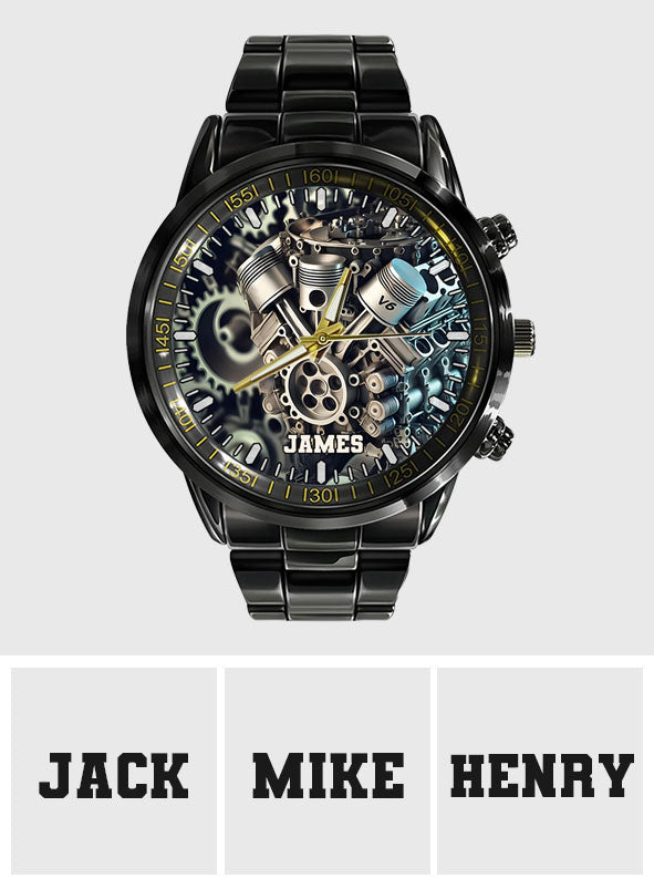 Feel The Power Of Speed - Personalized Biker Hand Watch