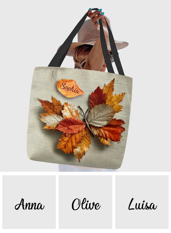 Sac fourre-tout papillon personnalisé Love Butterfly