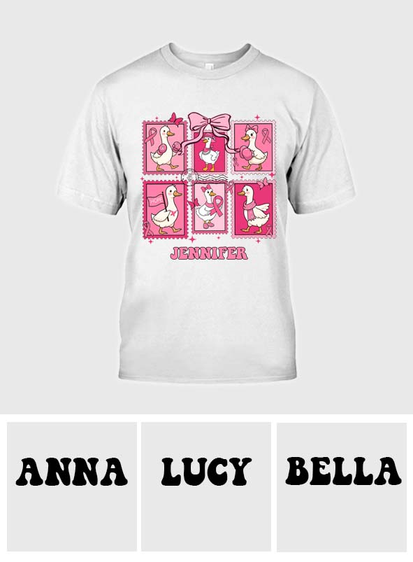 En octobre, on porte du rose - T-shirt et sweat à capuche personnalisés pour la sensibilisation au cancer du sein