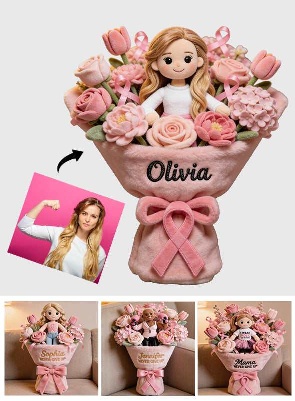 Breast Cancer Awareness - Personalized Breast Cancer Awareness Premium Faux Fur Pillow