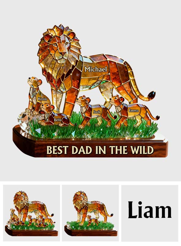 Meilleur Papa Dans La Nature - Plaque Acrylique Personnalisée