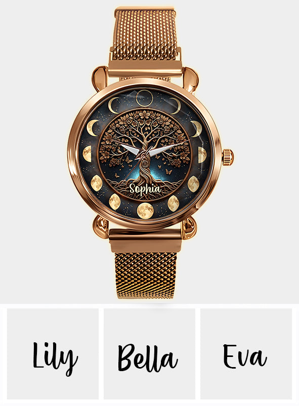 Moon Phase - Personalized Witch Women Hand Watch