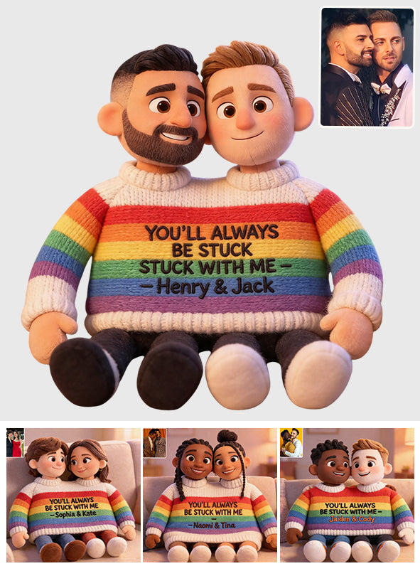 Coussin en Fausse Fourrure Personnalisé - Soutien LGBT Amour Est Amour