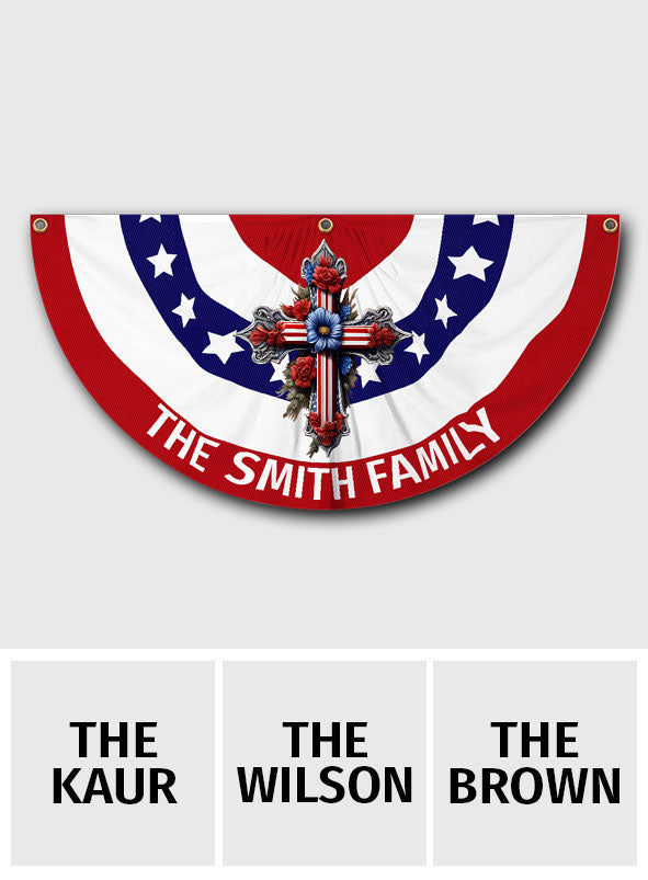 Sainte Famille - Drapeau de paille de paille chrétien personnalisé