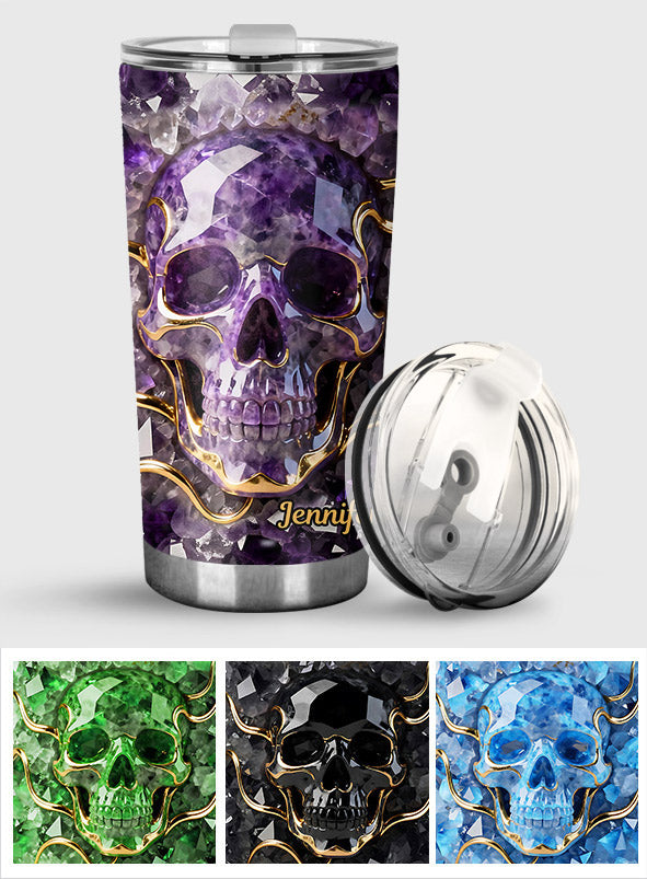 Beautiful Skull - Personalized Skull Tumbler