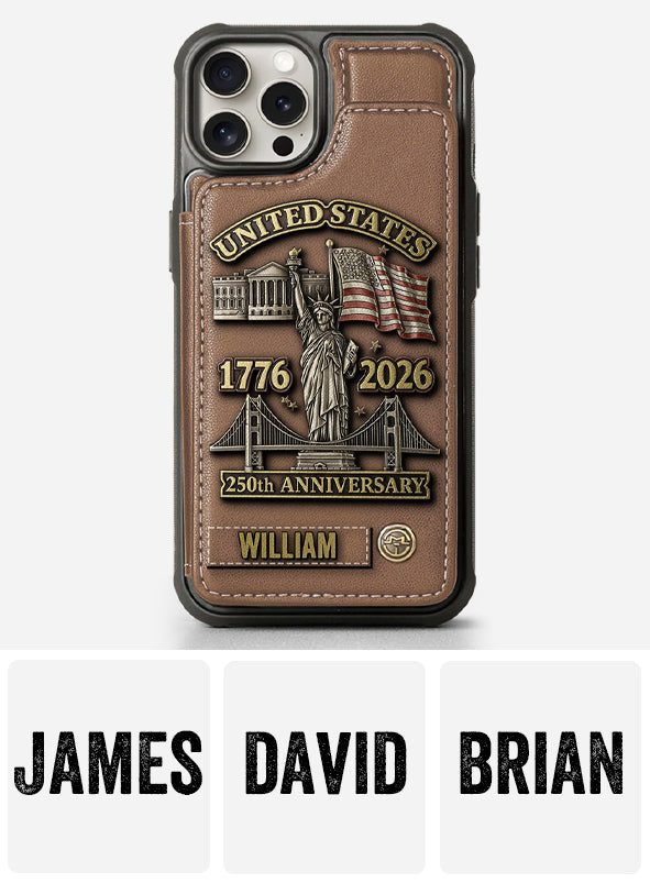250th Anniversary - Personalized Wallet Phone Case