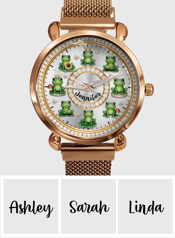 Love Frogs - Personalized Frog Women Hand Watch