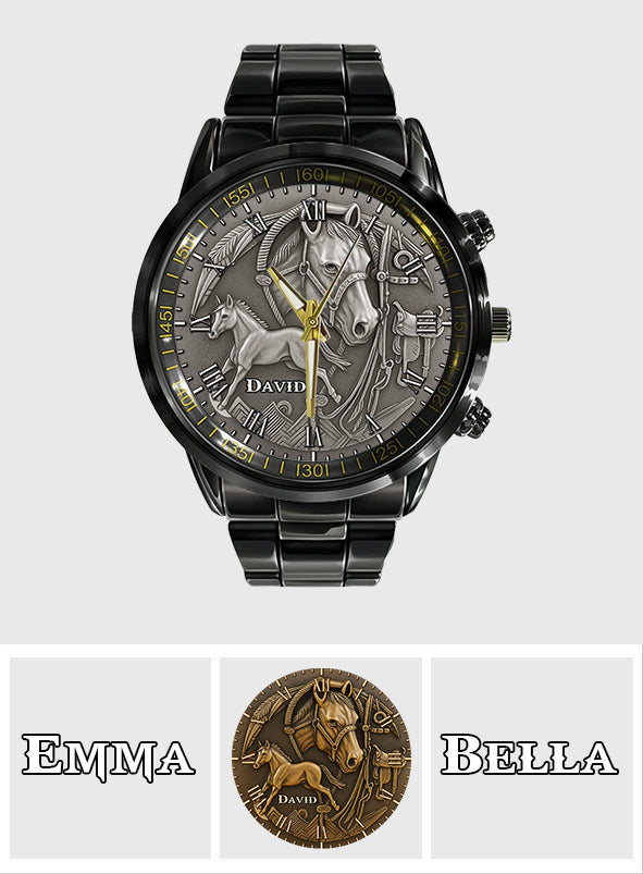 Timeless Equine - Montre-bracelet personnalisée pour chevaux