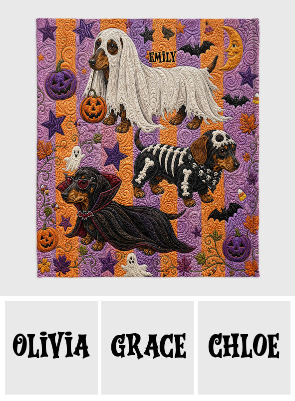 Love Dachshunds - Personalized Dachshund Blanket