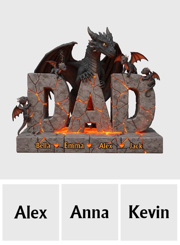 Meilleur papa du monde - Plaque acrylique personnalisée « Papa » en forme de papa
