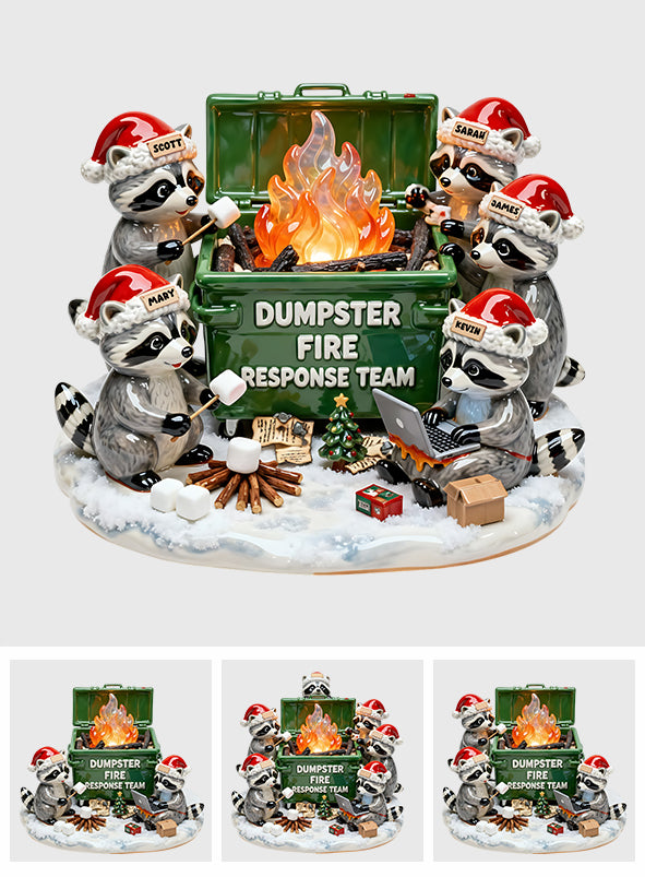 Dumpster Fire Response Team - Personalized Corworker Custom Shaped Acrylic Plaque