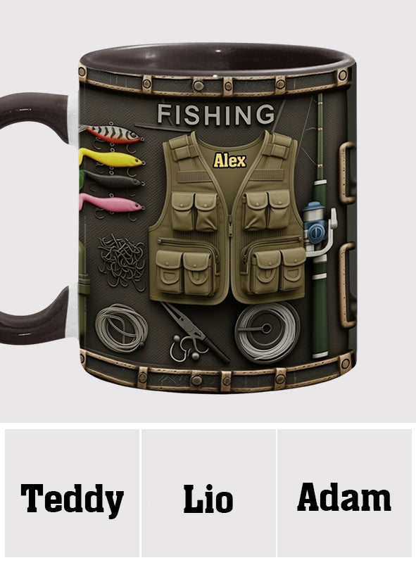 Mug personnalisé « Passionné de pêche »