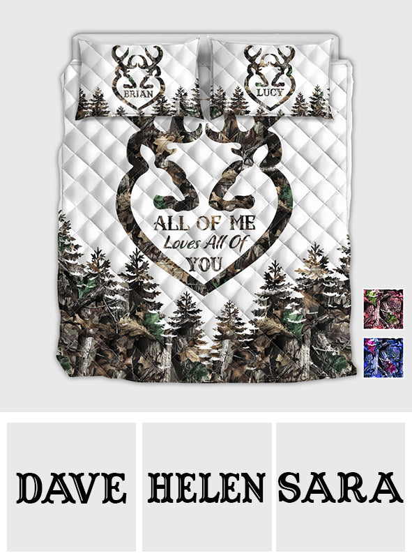 God Knows You Need Me - Personalized Hunting Quilt Set