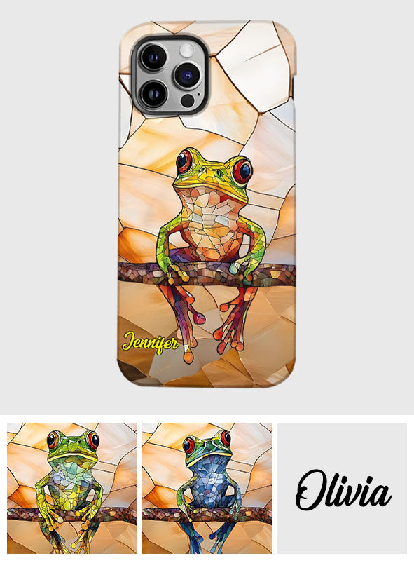 Coque de téléphone personnalisée avec motif grenouille - Cadeau idéal pour les amoureux des grenouilles